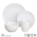 Geprägte Sonnenblume 16PCS Restaurant Essgeschirr Set